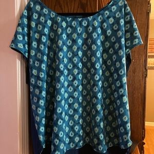 Lane Bryant Turquoise Blouse.